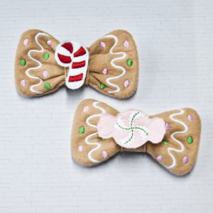 Gingerbread Hair Bow- candies 3