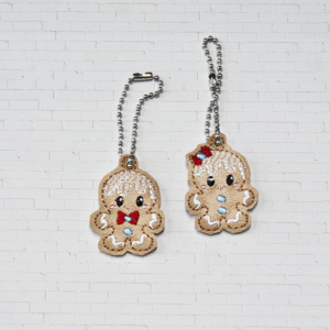 Tiny Gingerbread Baby Bag Dangle