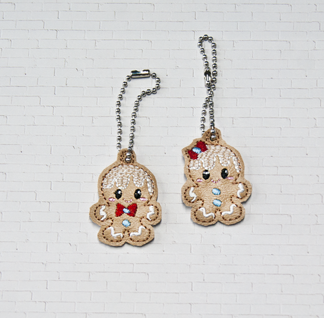 Tiny Gingerbread Baby Bag Dangle