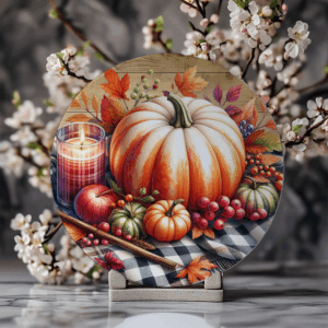 Fall Pumpkins Cutting Board Mockup