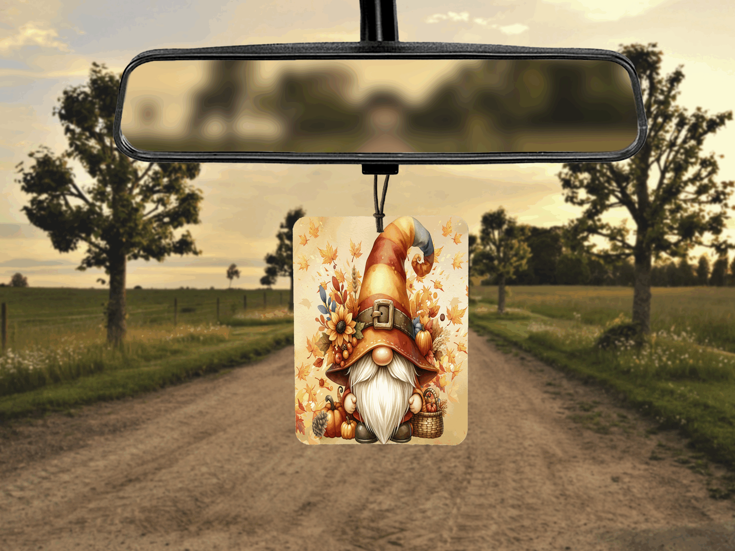 Fall Gnome Air Freshener Mockup