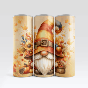 Fall Gnome Tumbler Mockup