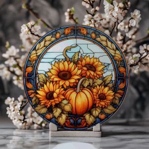 Sunflowers of Fall Cutting Board Mockup