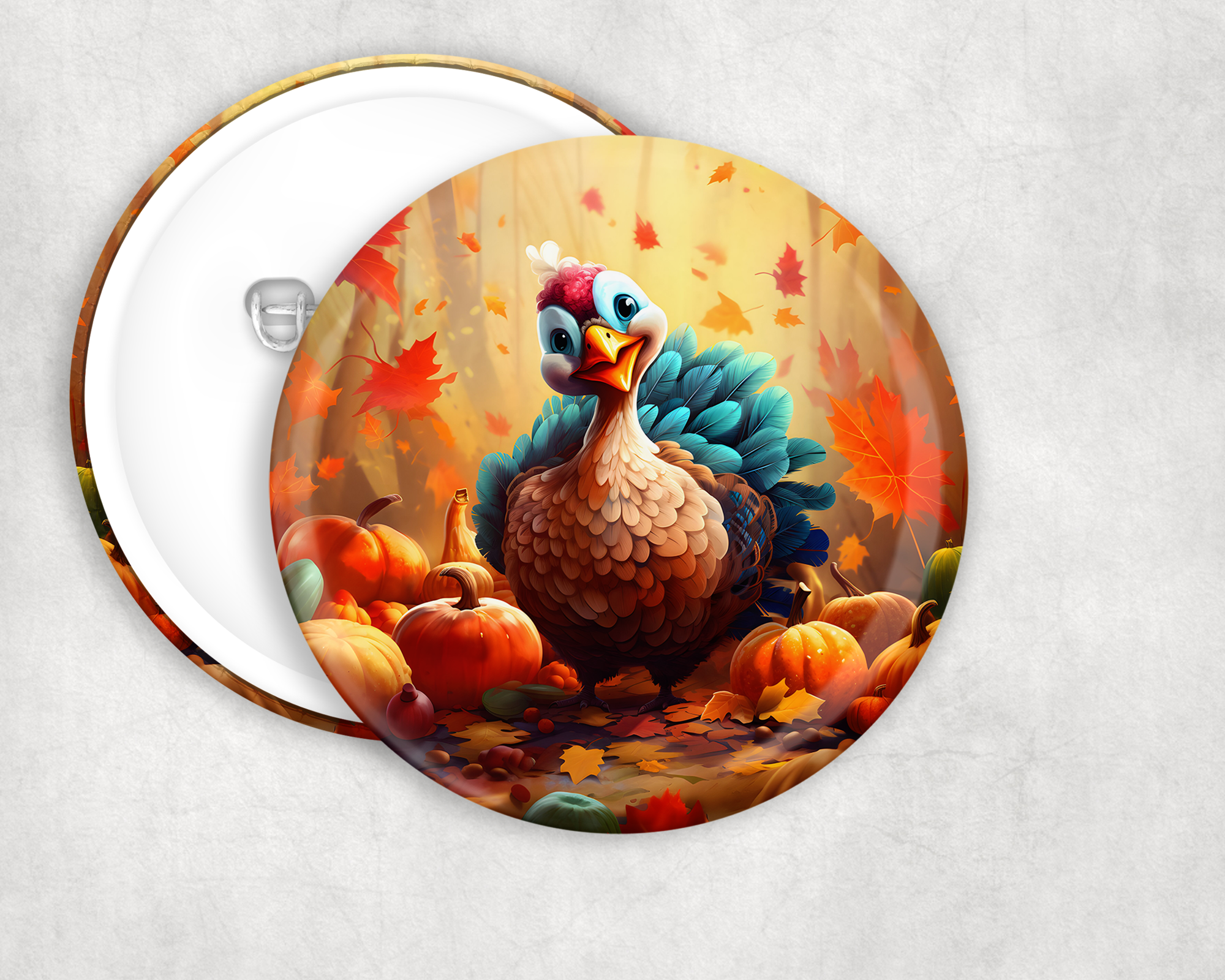 Turkey Button Mockup