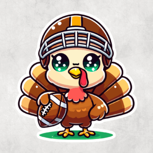 Turkey Football Player Sticker Mockup