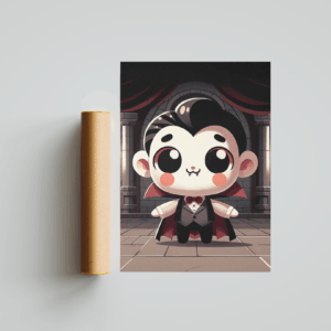 Little Dracula Art Print Mockup