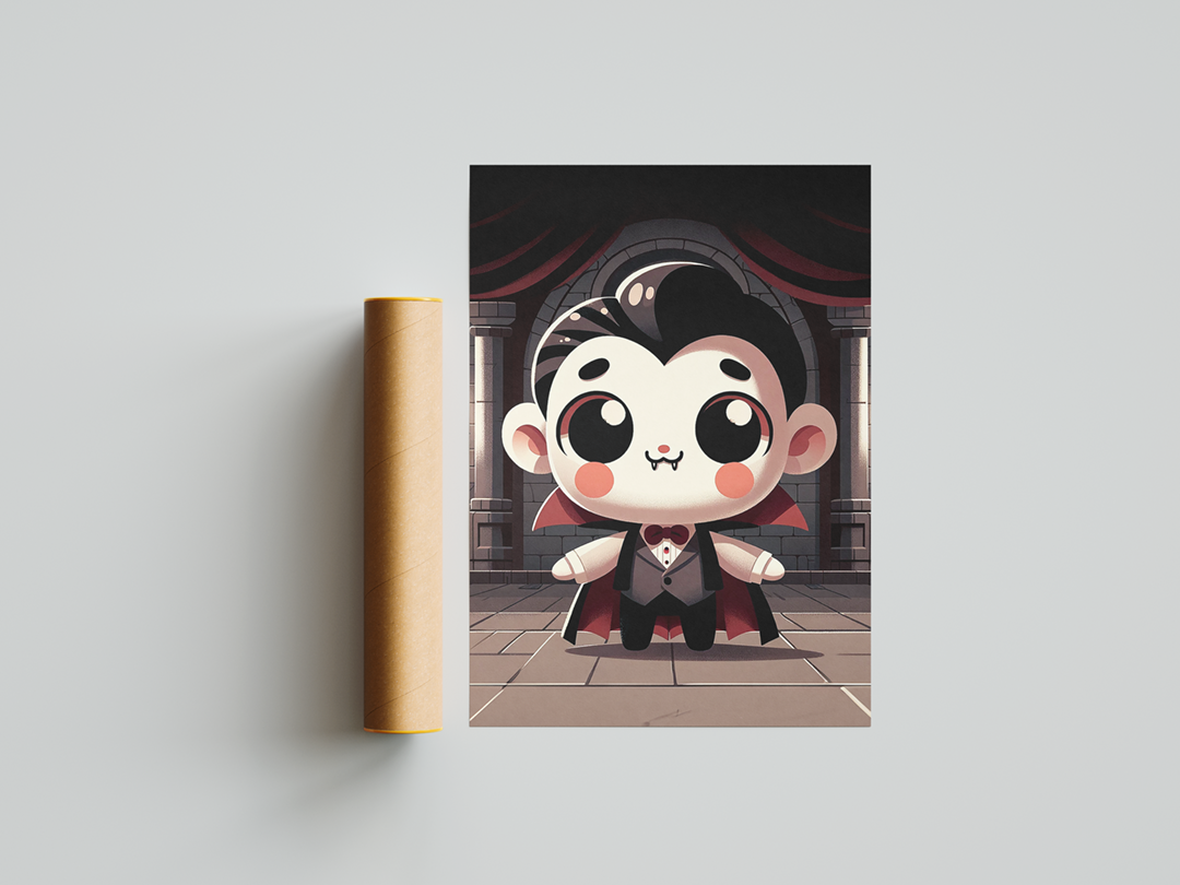 Little Dracula Art Print Mockup