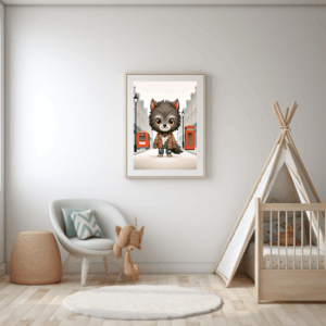 Wolfman Art Print Mockup