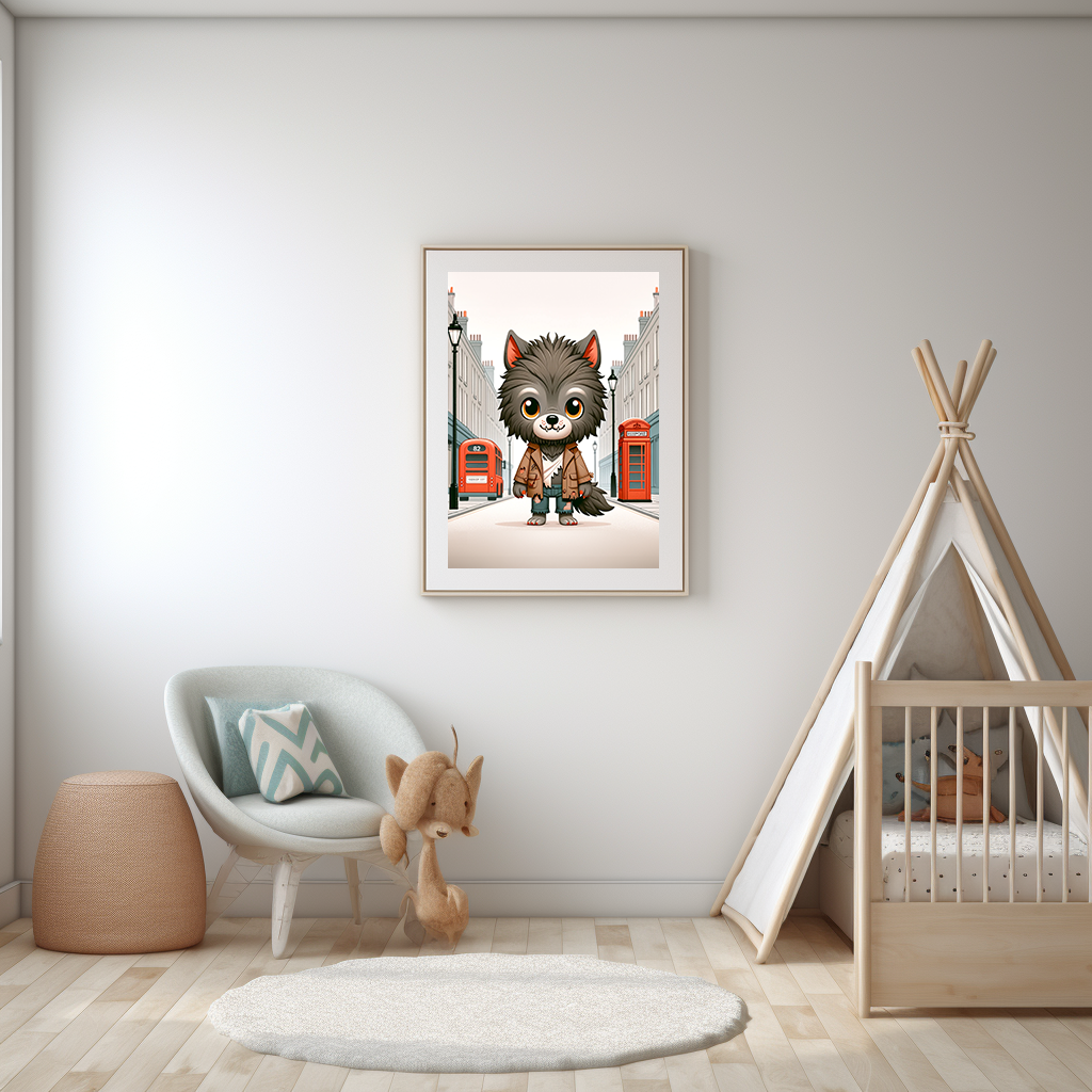 Wolfman Art Print Mockup