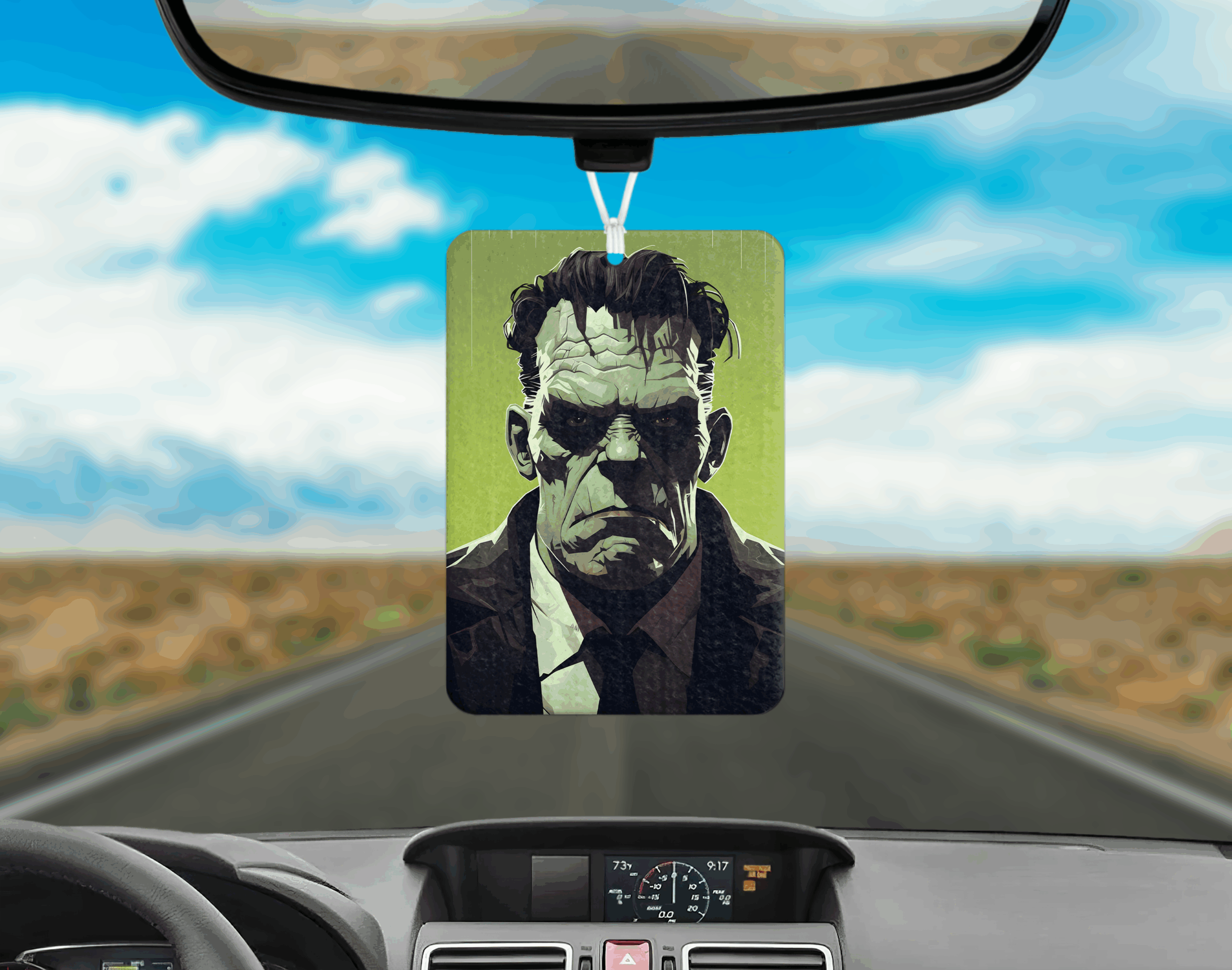 Monster Air Freshener Mockup