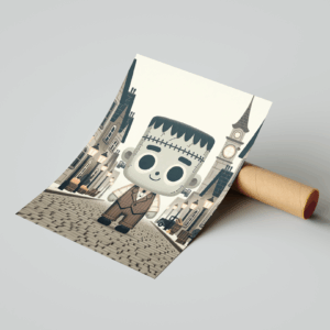 Little Monster Art Print mockup