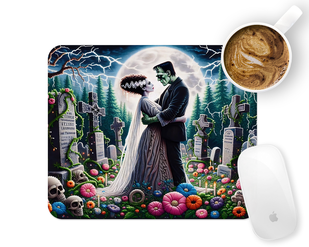 Monster Couple Mousepad Mockup