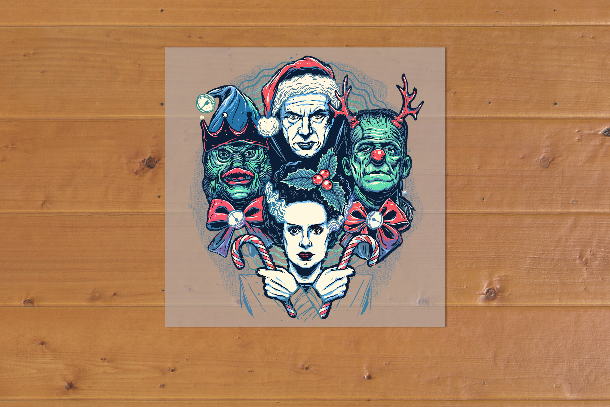 Monster Holiday Heat Transfer