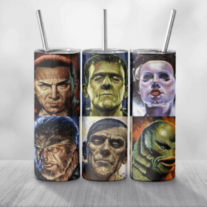 Monsters Tumblers Mockup