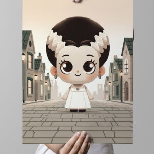 Little Mrs. Monster Art Print Mockup