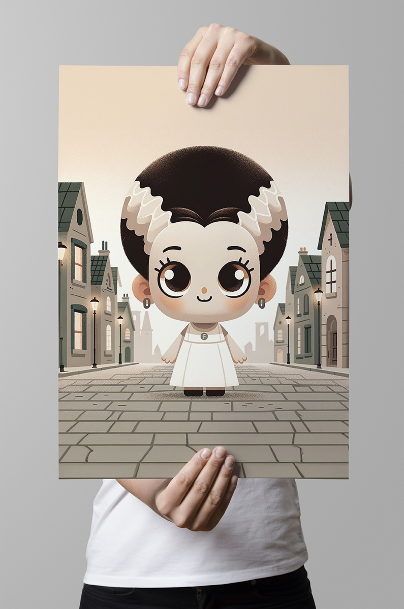 Little Mrs. Monster Art Print Mockup