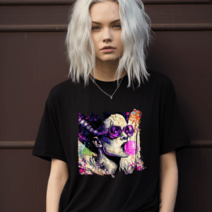 Mrs. Monster Bubble Shirt Mockup