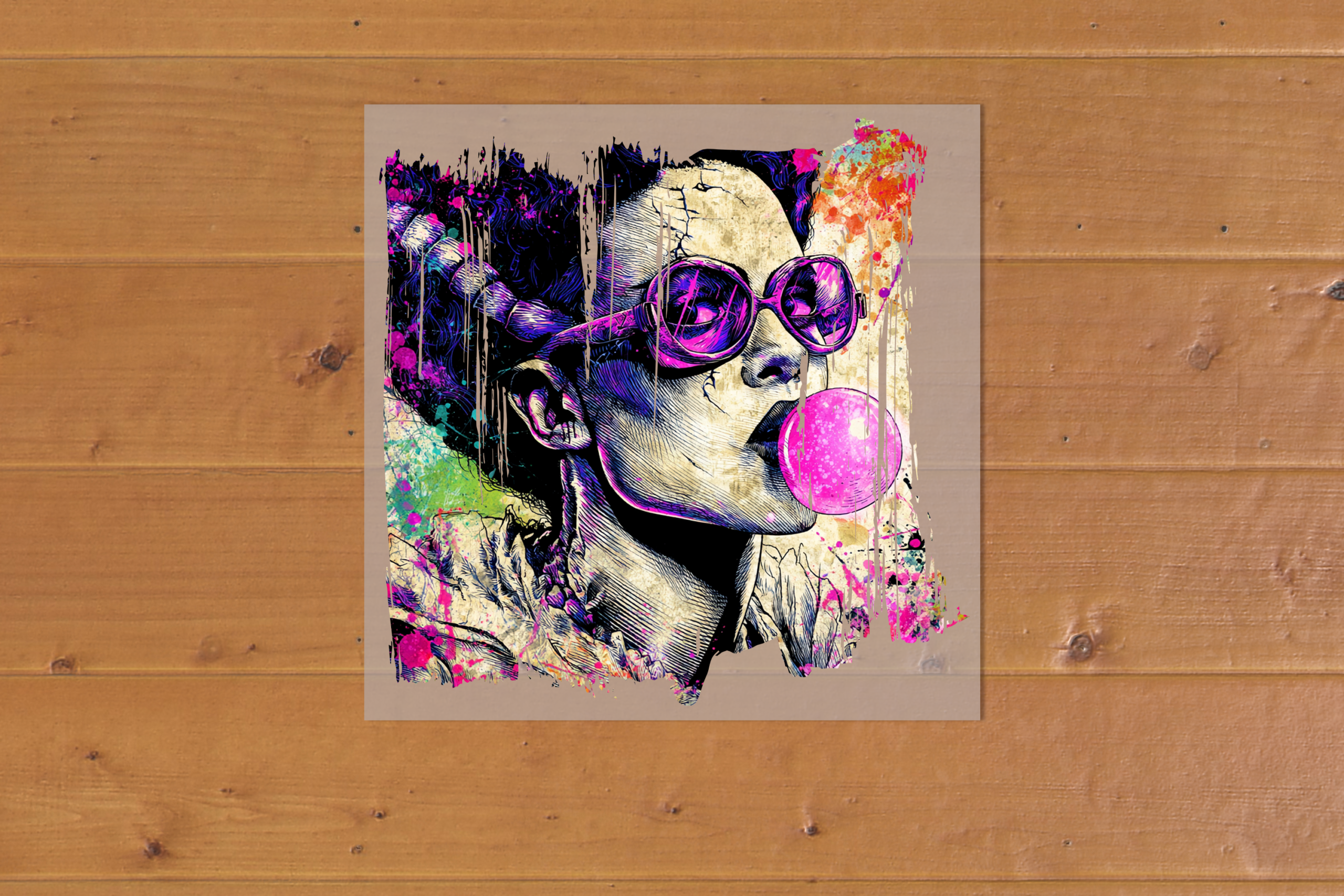 Mrs. Monster Bubble DTF Mockup