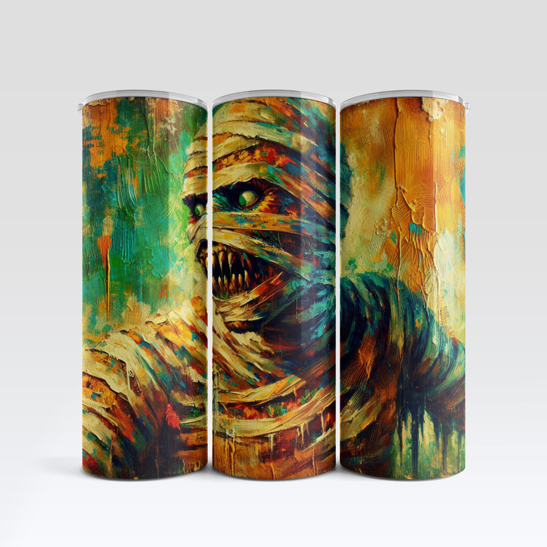 Watercolor Mummy Tumbler Mockup