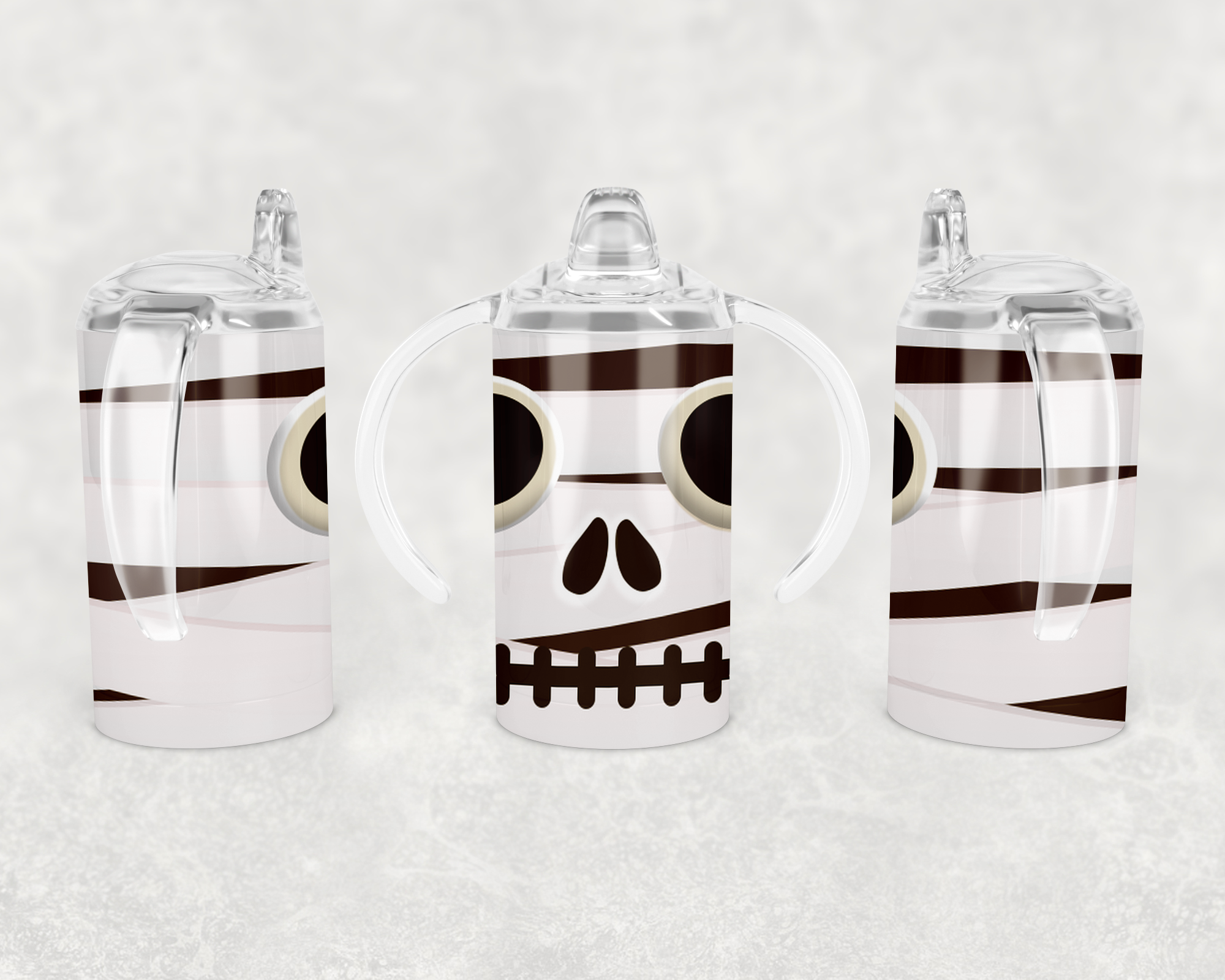 Cartoon Mummy Sippy Cup Mockup