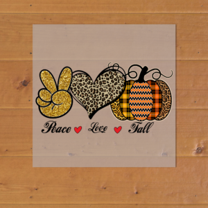Peace Love Fall Heat Transfer
