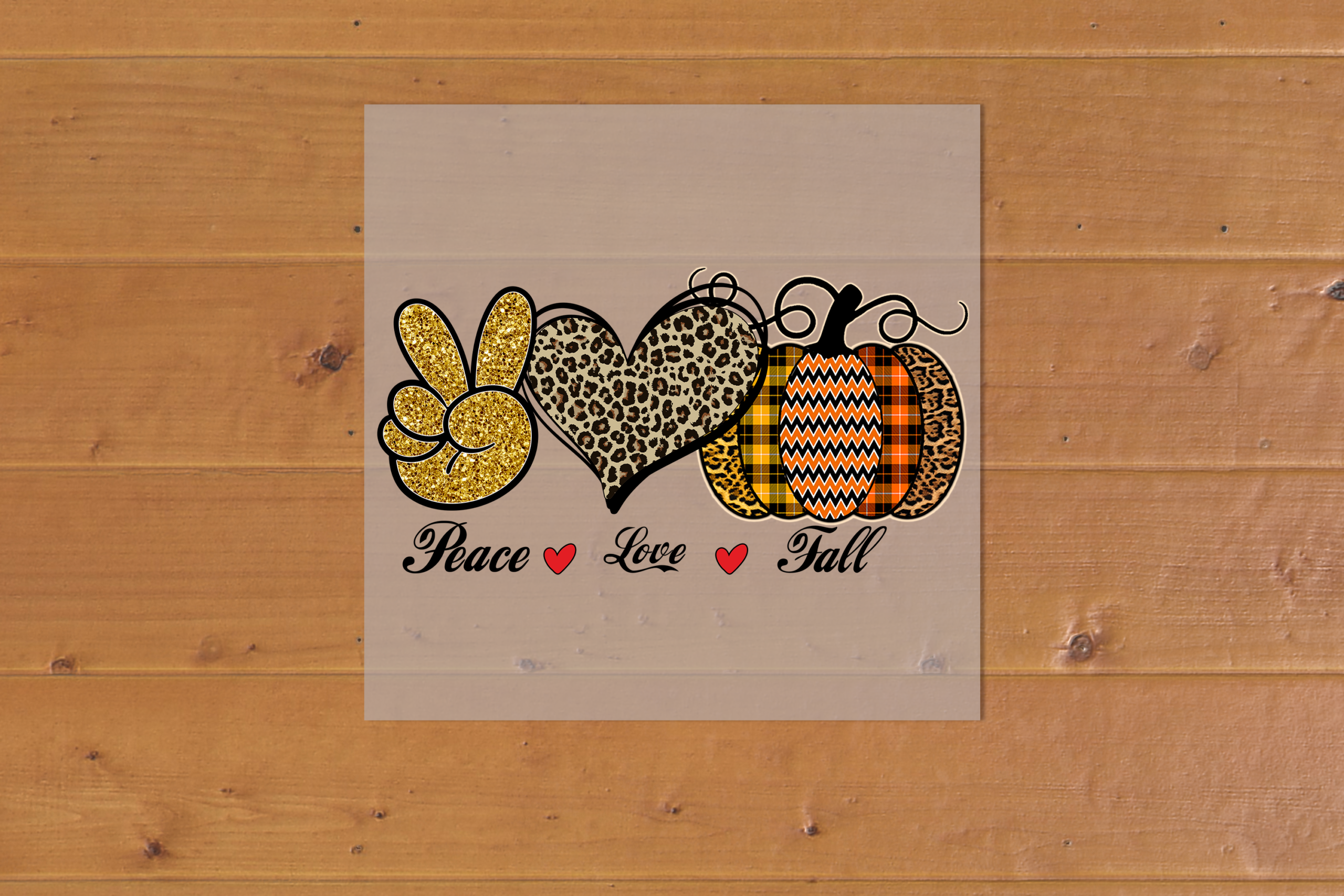 Peace Love Fall Heat Transfer