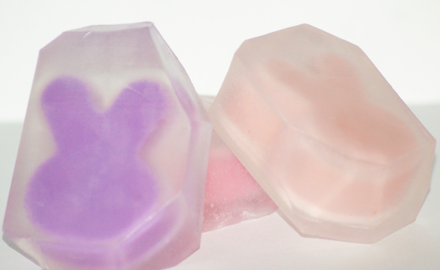 Bunny Trapped in Quartz Shaped Soap