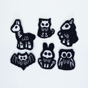 Skeleton Animal Finger Puppets