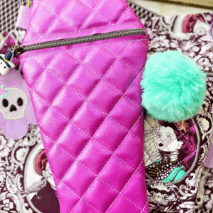 Quilted Coffin Shaped Bag Mockup