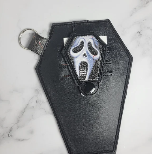 Coffin-shaped Card Wallet Mockup