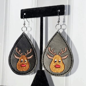 Reindeer Teardrop Earrings