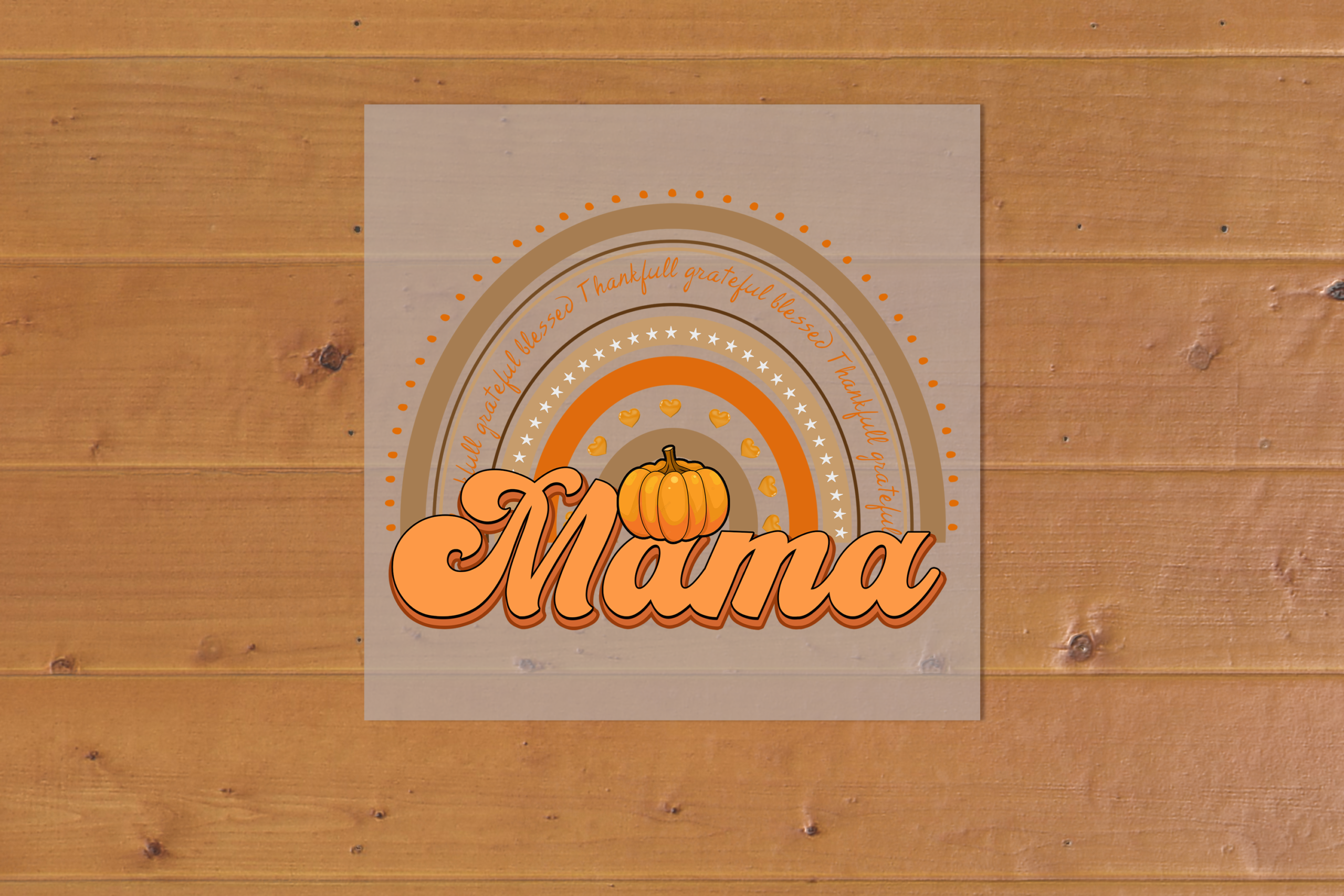 Thankful Blessed Mama Heat Transfer