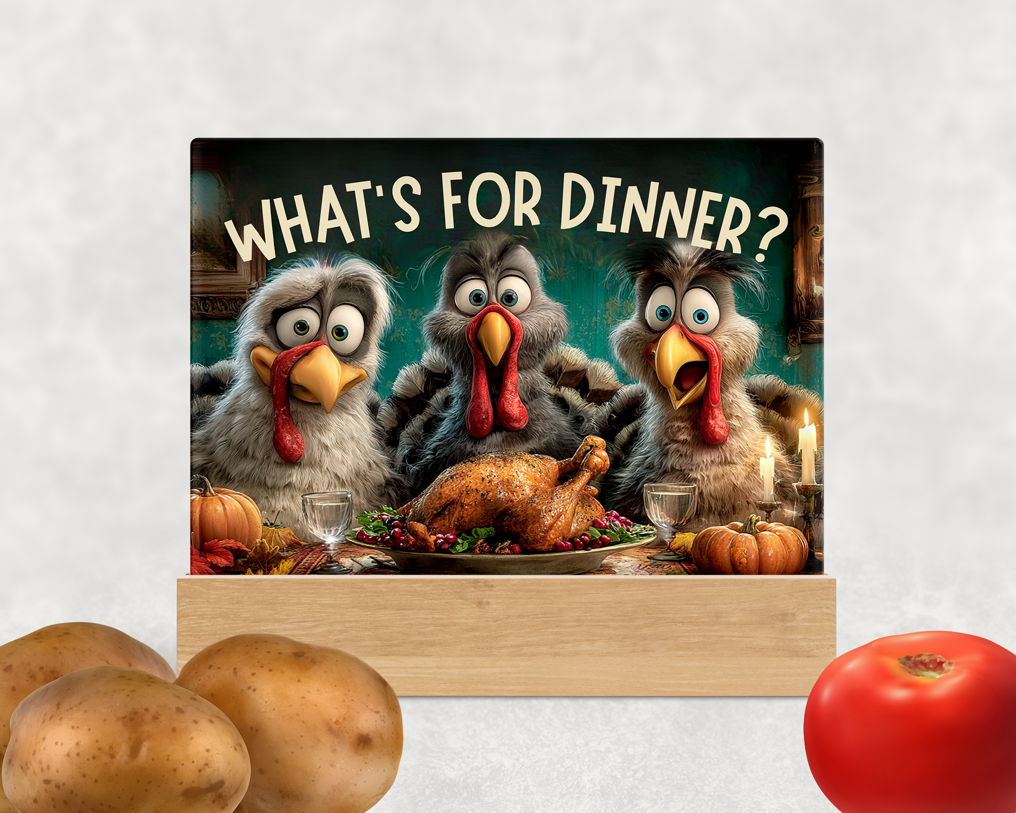 What's For Dinner Cutting Board Mockup