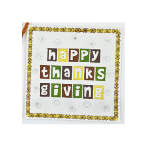 Happy Thanksgiving Lace Up Board