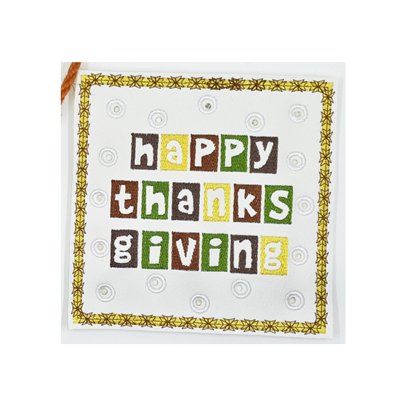 Happy Thanksgiving Lace Up Board