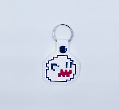 8-Bit Ghostie Key Fob