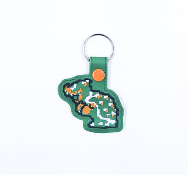 8-Bit Turtle Conqueror Key Fob