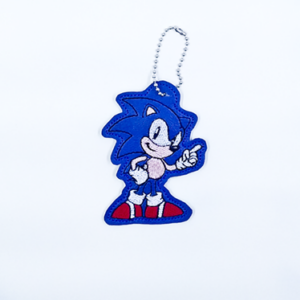 Blue Hedgehog Dangle