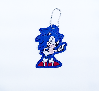 Blue Hedgehog Dangle
