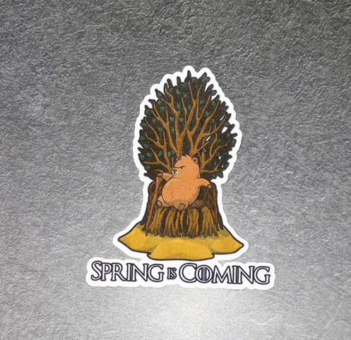Spring Is Coming Sticker