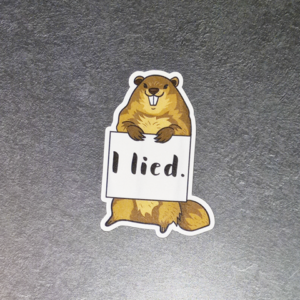 I Lied Sticker