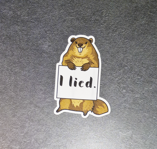 I Lied Sticker