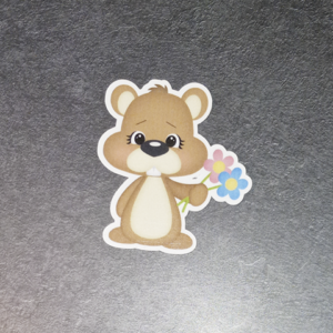 Groundhog w/Flowers Sticker