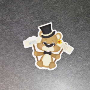 Spring Or Winter Groundhog Sticker