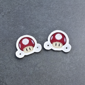 Power-up Mushroom Shoe Charms