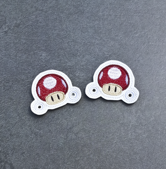 Power-up Mushroom Shoe Charms