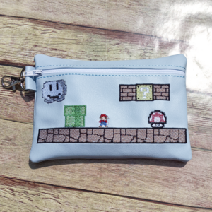 8-bit Plumber Game Bag- horizontal
