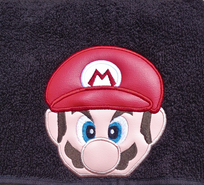 Red Plumber Brother Hooded Towel