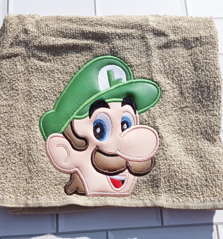 Green Plumber Brother Hooded Towel