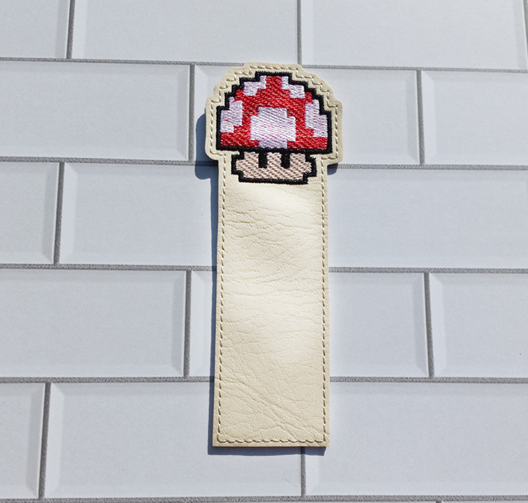 8-bit Mushroom Power-up Bookmark